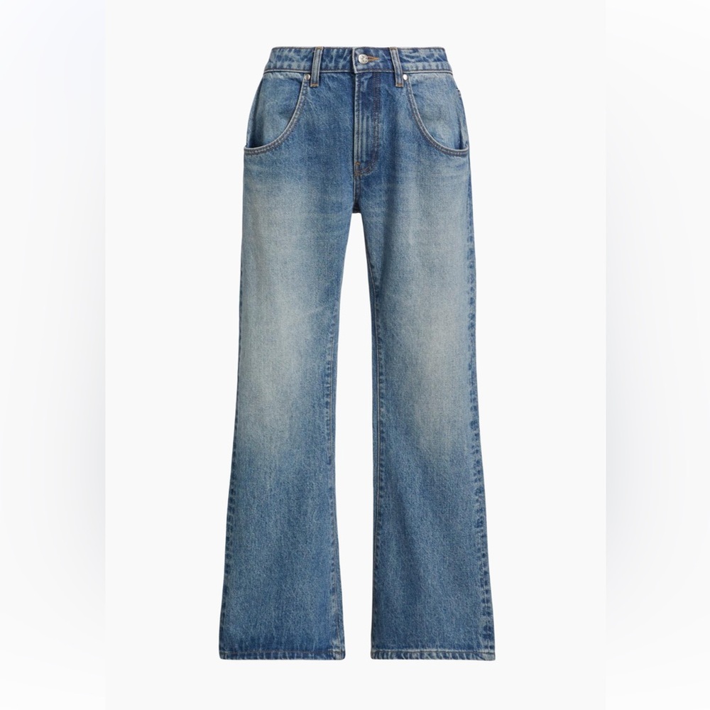 EB Denim Boot Cut Jeans in Light Blue